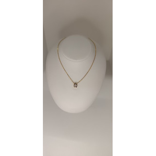 Collier poire en or 9ct