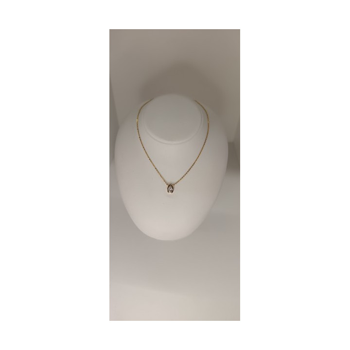Collier poire en or 9ct