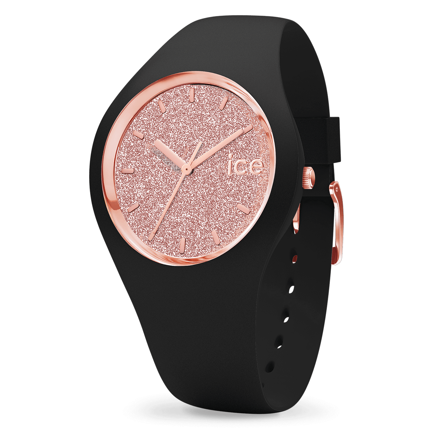 ICE WATCH glitter Black Rose Gold