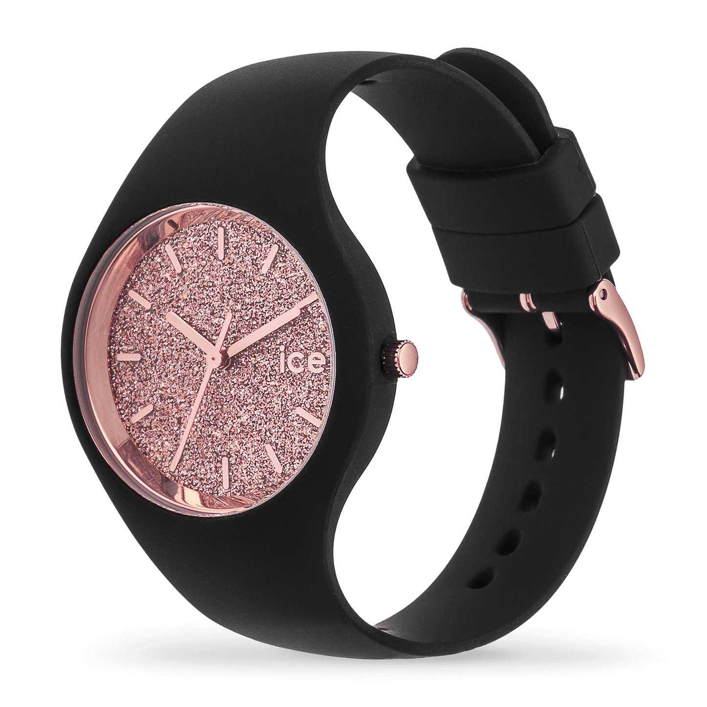 ICE WATCH glitter Black Rose Gold