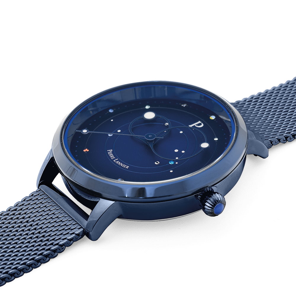 Montre Femme THEIA Cadran Bleu Bracelet Acier milanais Bleu