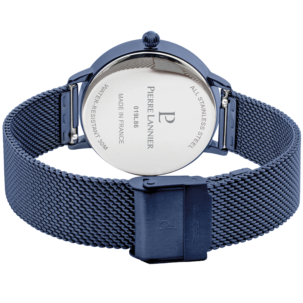 Montre Femme THEIA Cadran Bleu Bracelet Acier milanais Bleu