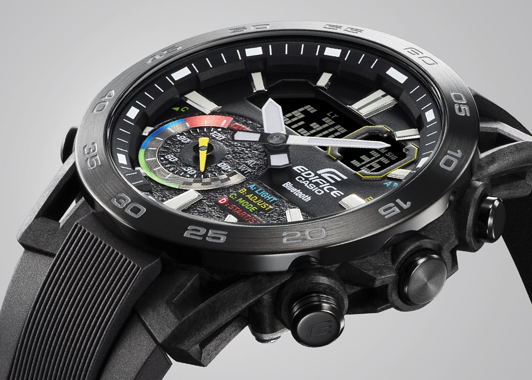 Montre casio edifice racing multi colors