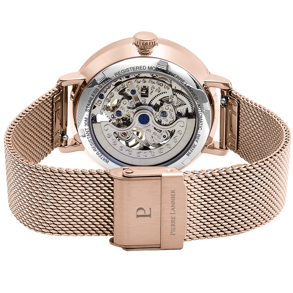 Montre Femme CELESTE Cadran Bicolore Bracelet Acier milanais rose