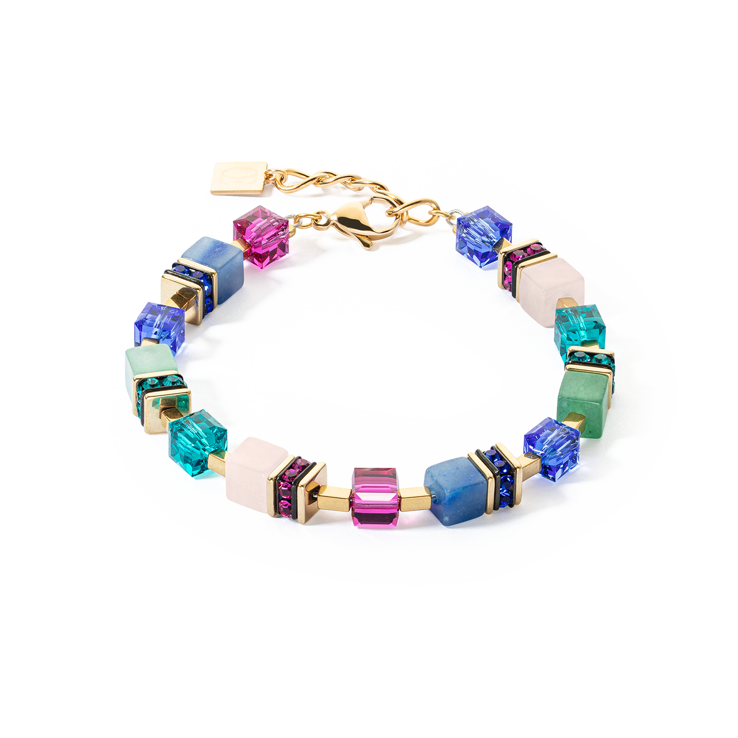 Bracelet GeoCUBE® Precious Statement or-multicolore