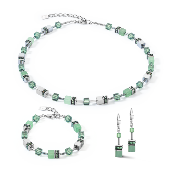 Boucles d'oreilles GeoCUBE® Iconic Precious vert