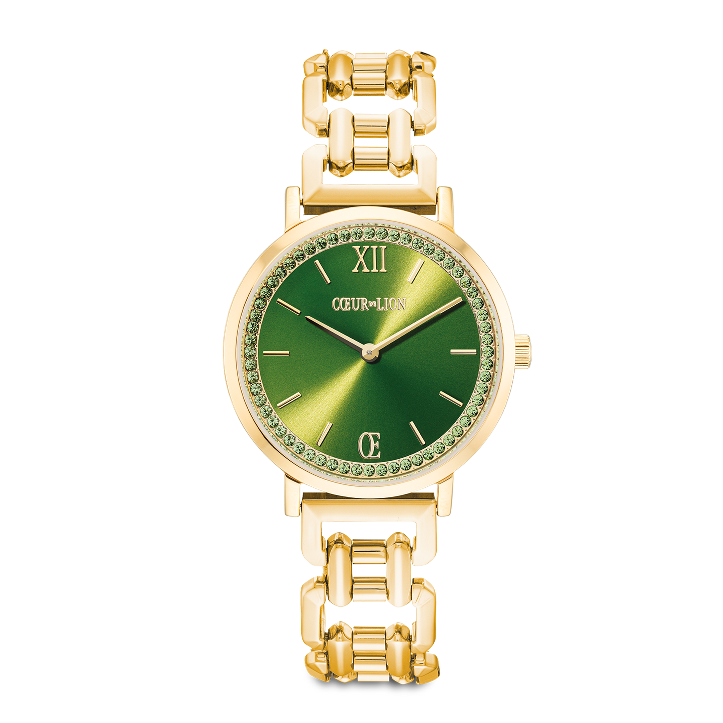 Montre Ronde Sparkling Fabulous Green Statement Or