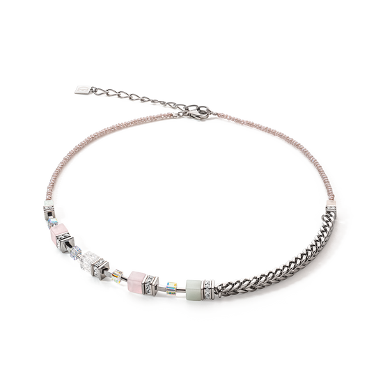 Collier GeoCUBE® Precious Fusion Chunky Chain multicolore pastel