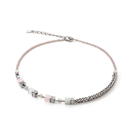 Collier GeoCUBE® Precious Fusion Chunky Chain multicolore pastel