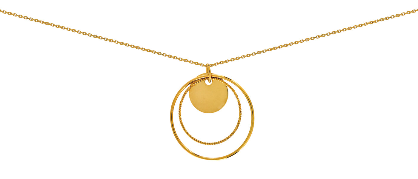 Collier en or jaune cercle