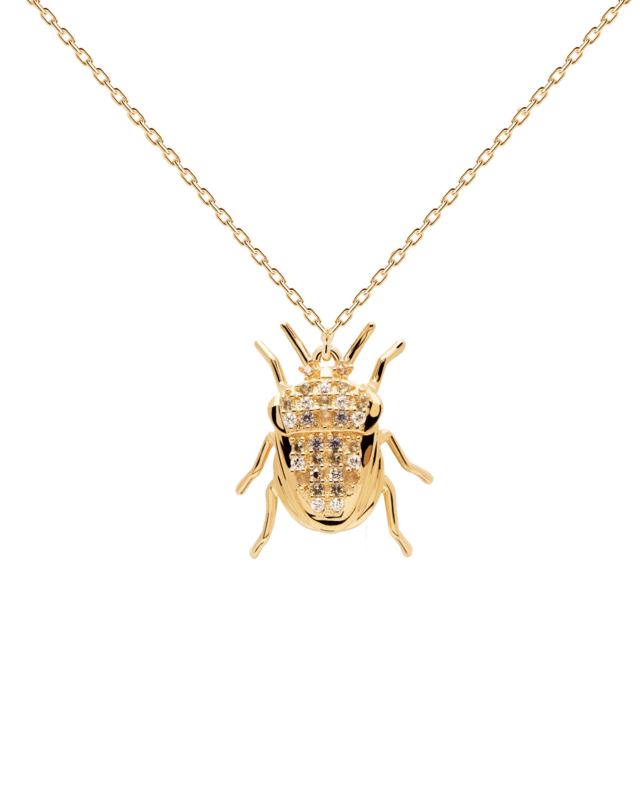 COLLIER AMULETTE LUCK BEETLE pd paola