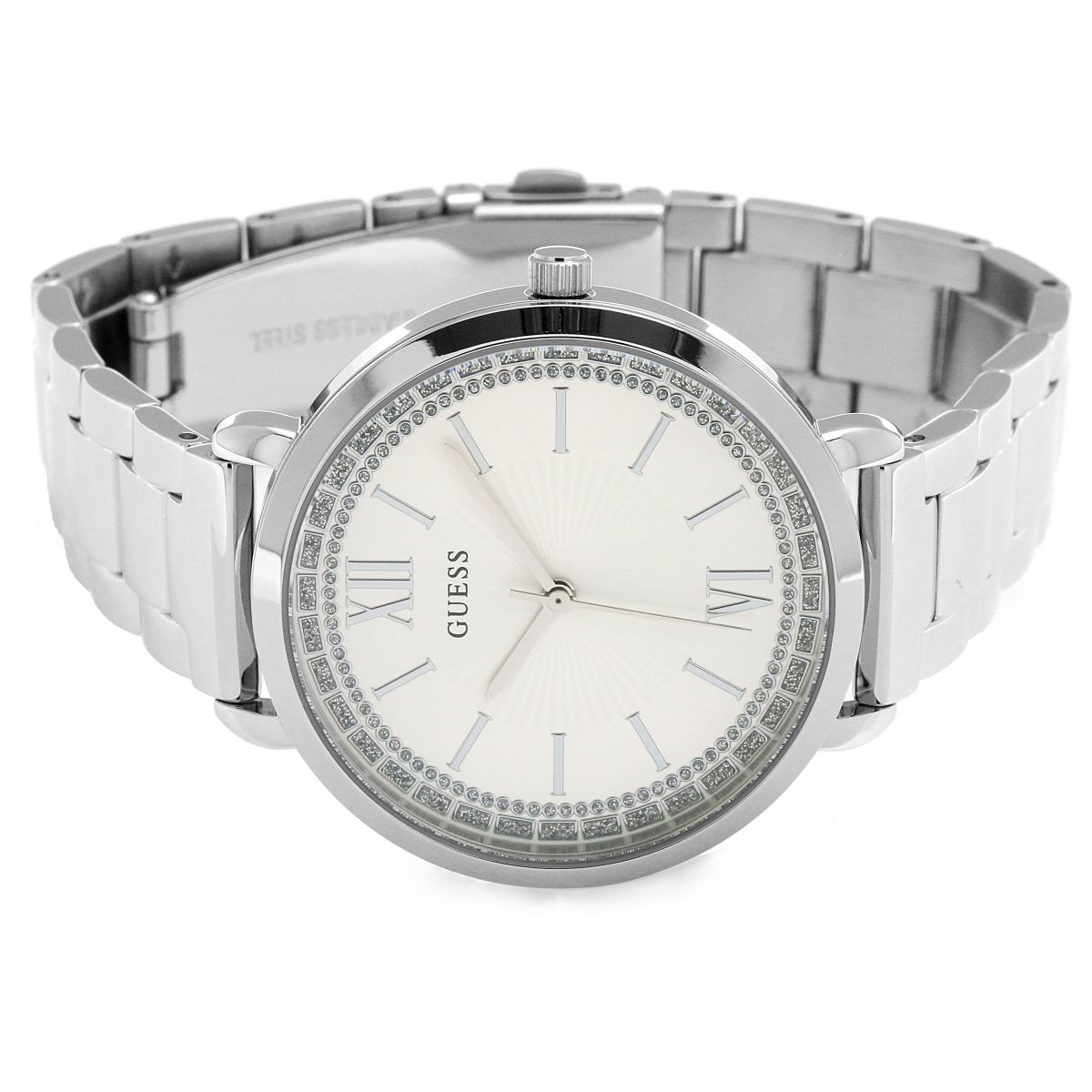 Montre guess en acier gris