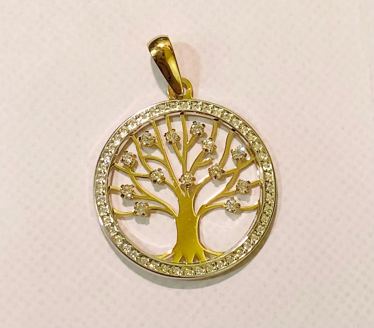 Pendentif arbre de vie en or 375