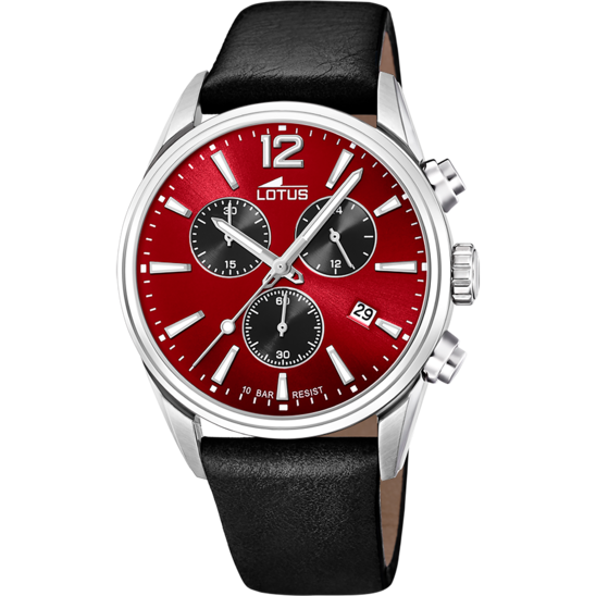 MONTRE LOTUS CHRONOGRAPH CADRAN ROUGE