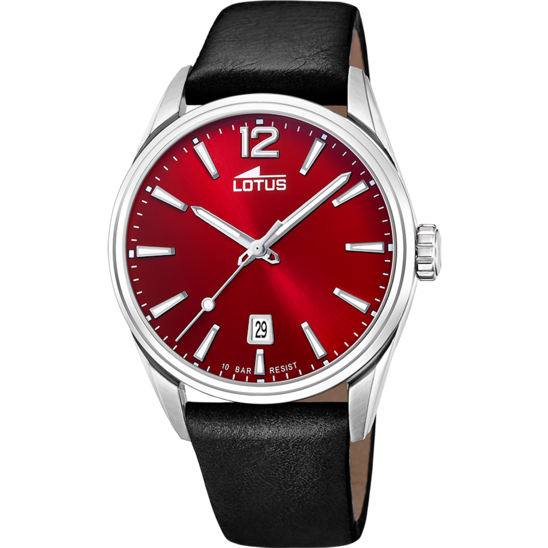 MONTRE LOTUS CADRAN ROUGE