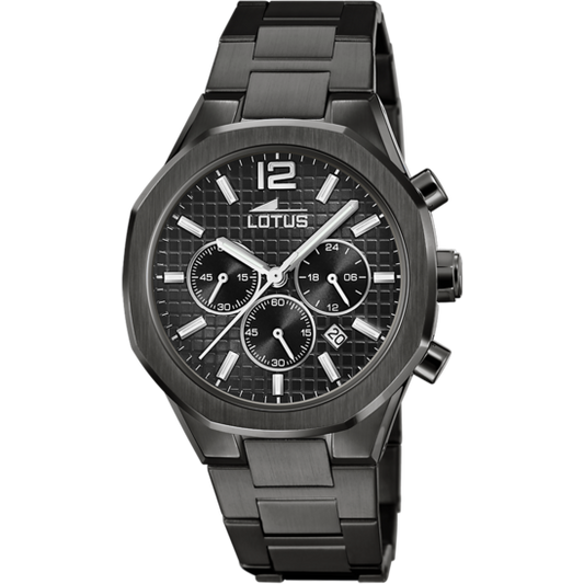 MONTRE LOTUS CADRAN NOIR