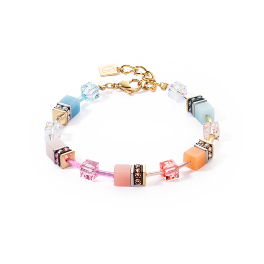 Bracelet GeoCUBE® Iconic aqua-abricot