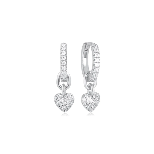 Boucles d'oreilles CARO CREOLO en argent et oxydes