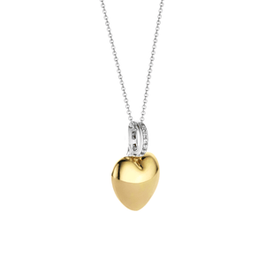 Collier en argent  Ti Sento Coeur Doré