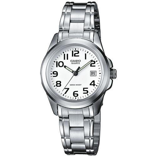 Montre CASIO CLASSIQUE CADRAN BLANC SUR ACIER