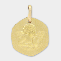 Médaille ange en or jaune