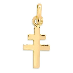 Pendentif croix de lorraine en or