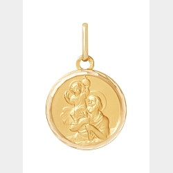 Médaille en or jaune 18 carats Saint Christophe