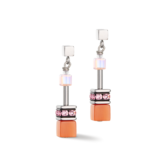 Boucles d'oreilles GeoCUBE® Iconic Joyful Colours rouge