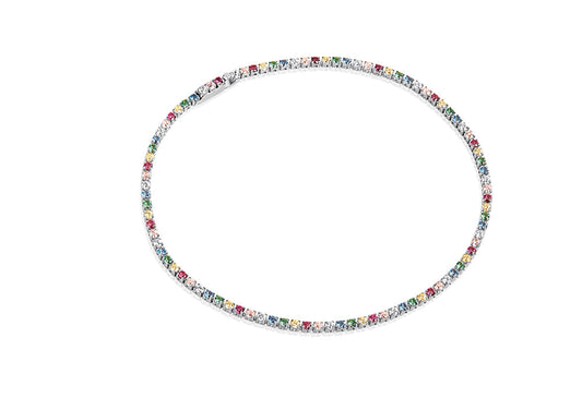 Bracelet Ellera en argent et oxydes multicolores