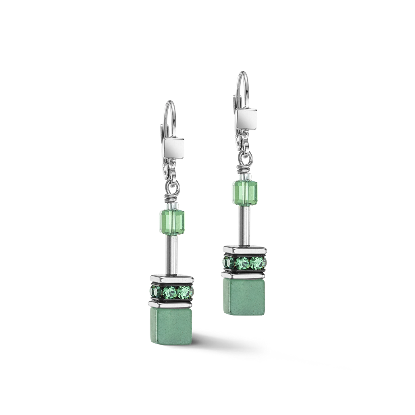 Boucles d'oreilles GeoCUBE® Iconic Precious vert