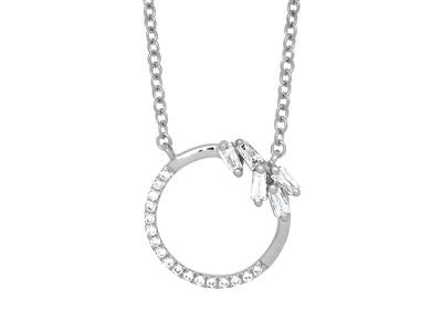 Collier en or blanc serti de diamants