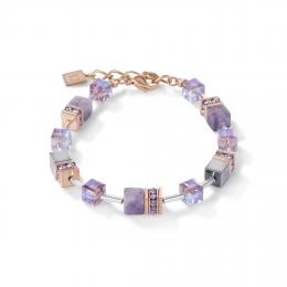 Bracelet cubes violets Coeur de lion