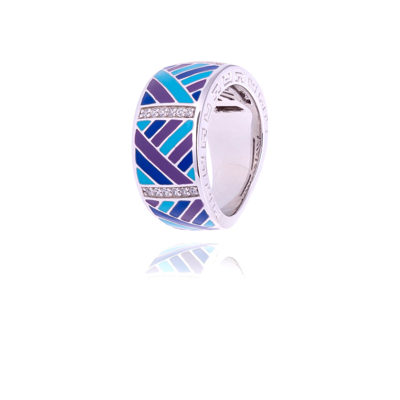 Bague Una storia argent motif Melbourne