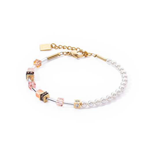 Bracelet GeoCUBE® Mini Fusion Pearls Abricot Crush