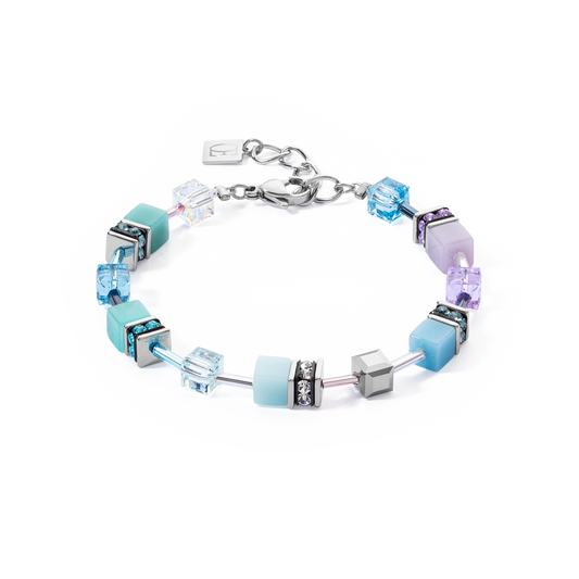 Bracelet GeoCUBE® Iconic aqua-lilas