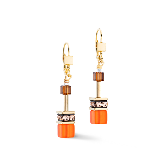 Boucles d'oreilles GeoCUBE® Iconic Sunset or