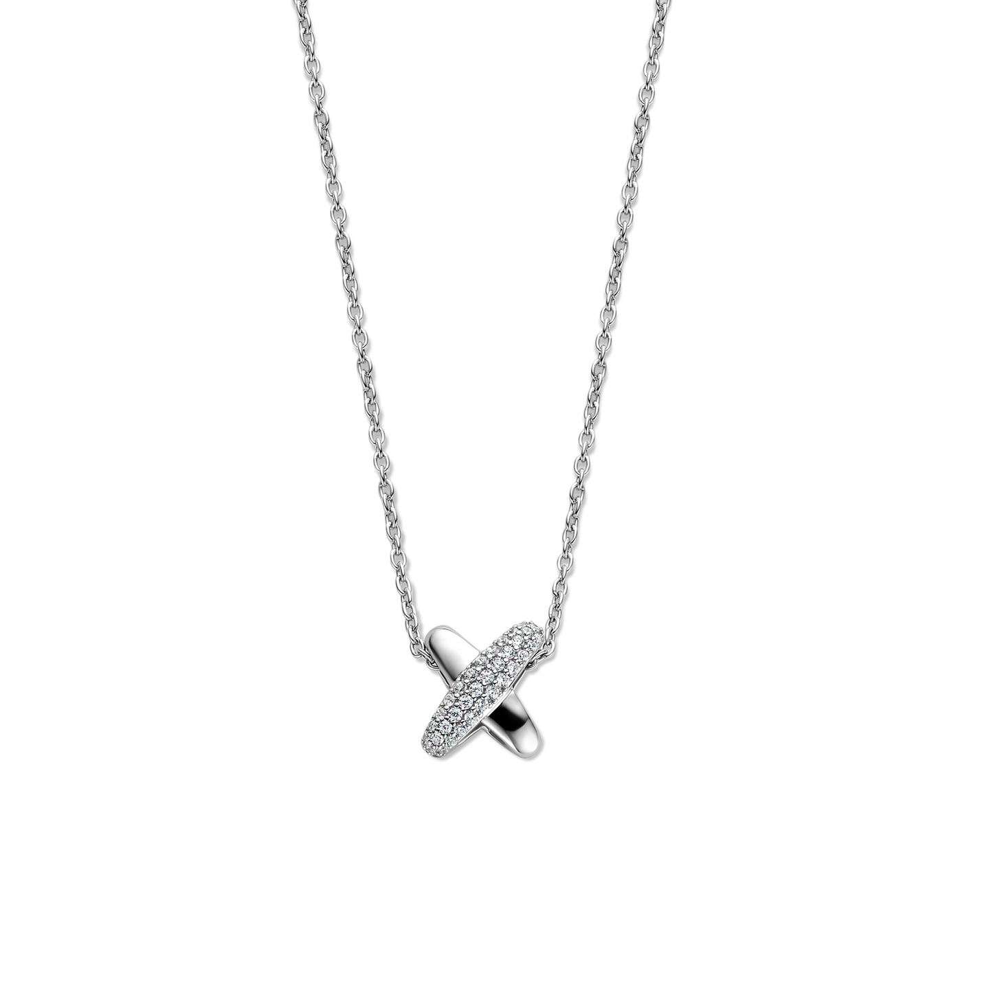 Collier Ti Sento en argent serti d'oxydes de zirconium