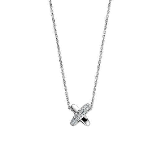 Collier Ti Sento en argent serti d'oxydes de zirconium