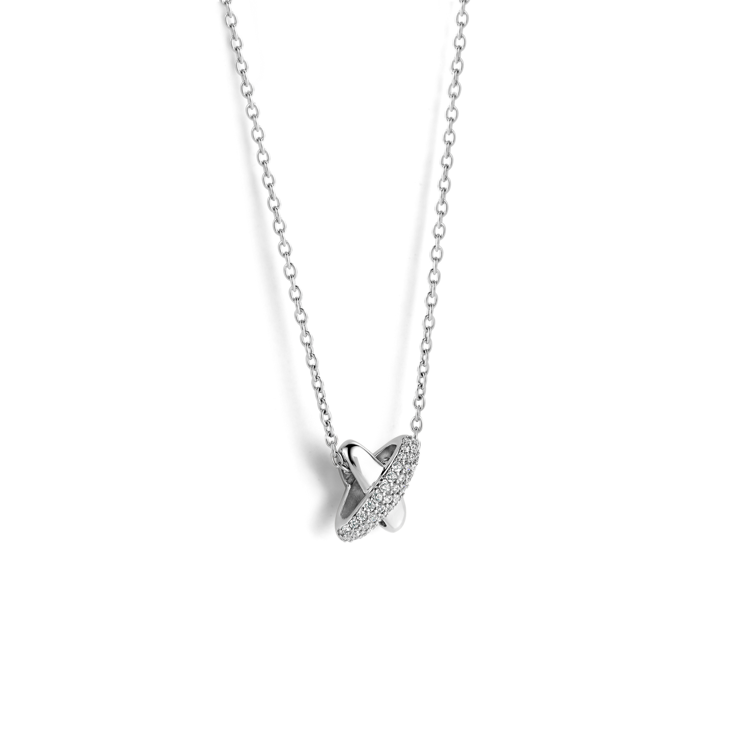 Collier Ti Sento en argent serti d'oxydes de zirconium