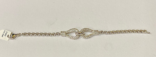 Bracelet en argent style noeuds