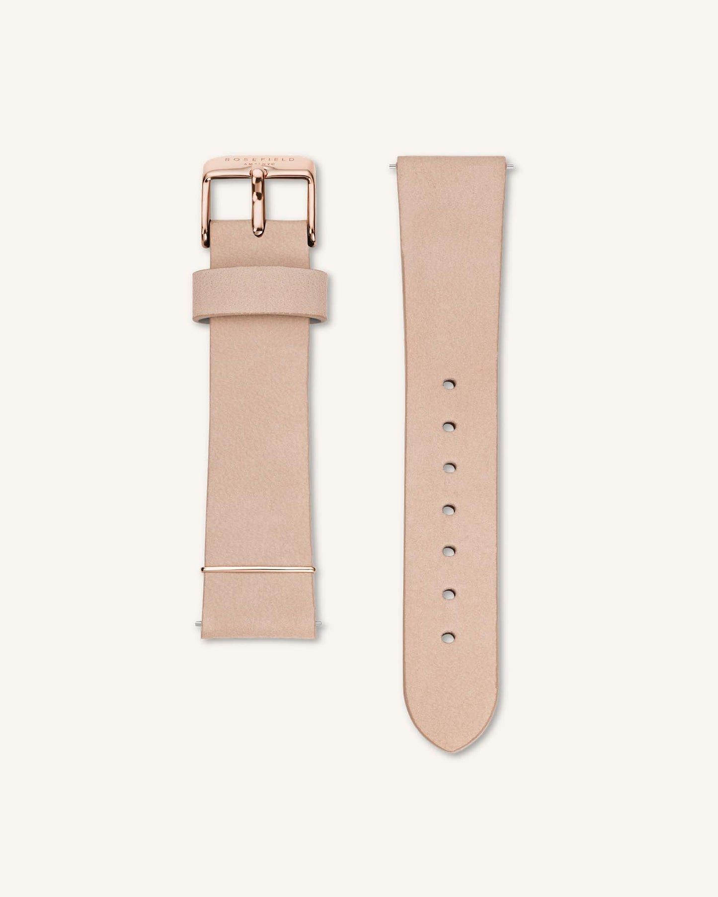 Montre Rosefield bracelet velour rose