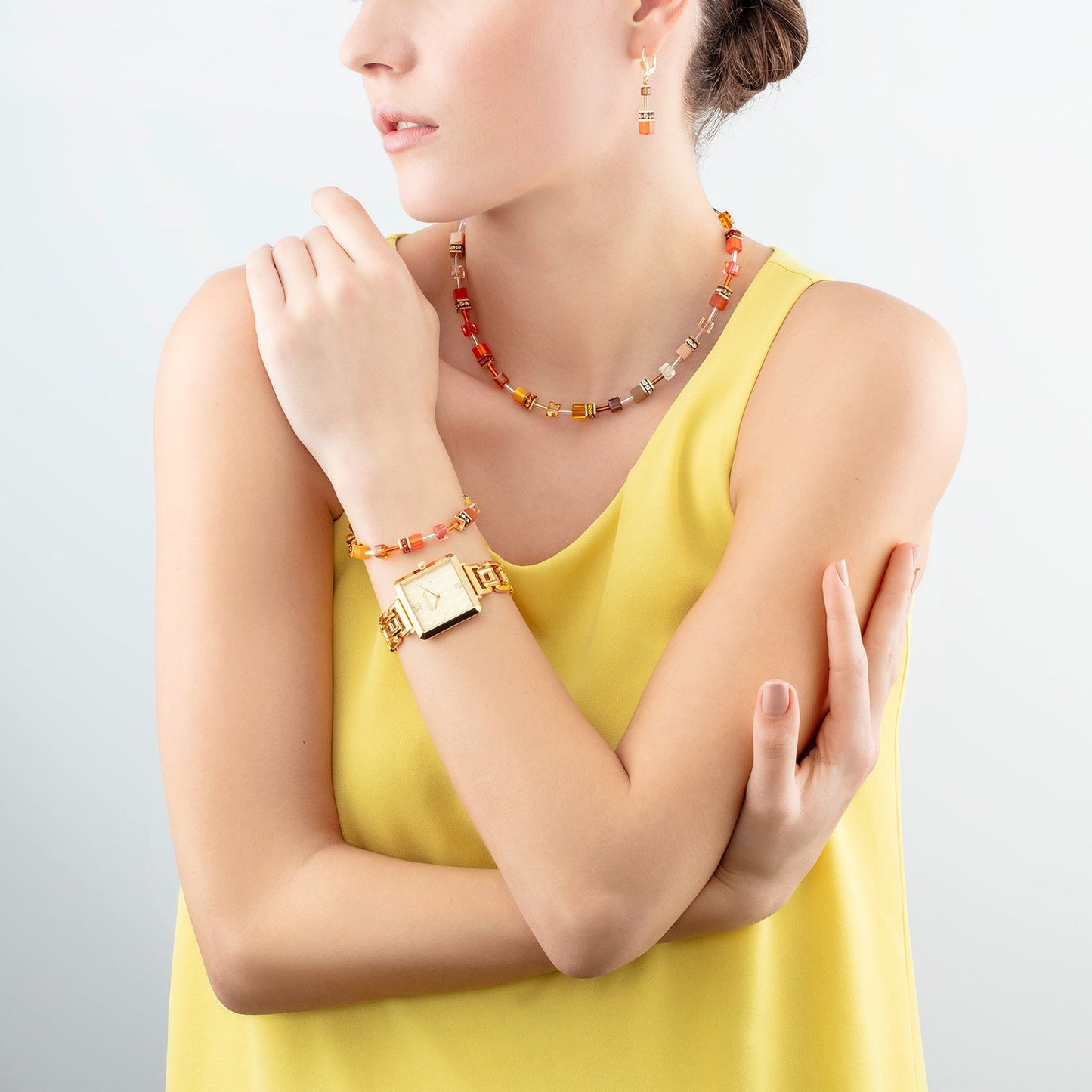 Collier GeoCUBE® Iconic Sunset or