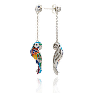 BOUCLES D'OREILLES ARGENT LOVEBIRD