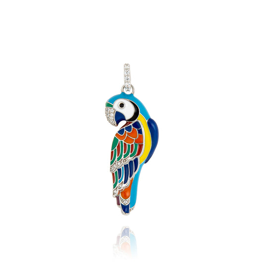 PENDENTIF ARGENT LOVEBIRD