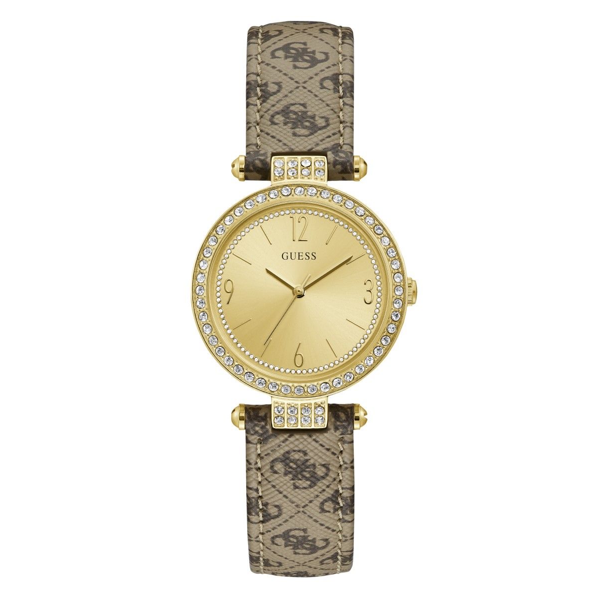 Montre Femme GUESS TERRACE en Cuir Marron